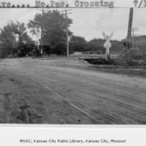 Blue Avenue at the Missouri Pacific Railroad Crossing