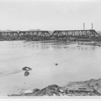 Missouri Pacific Railroad Bridge during 1903 Flood