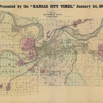 Map of the Vicinity of Kansas City in Kansas and Missouri