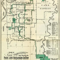 Map Showing the Park and Boulevard System of Kansas City, Missouri