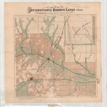 Map of the Pottawattamie Reserve Lands in Kansas Belonging to the Atchison, Topeka and Santa Fe R.R. Co.