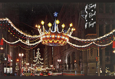 Christmas Crowns in downtown Kansas City